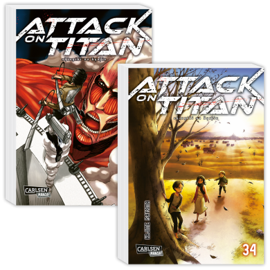Attack on Titan Band 1 und Band 34