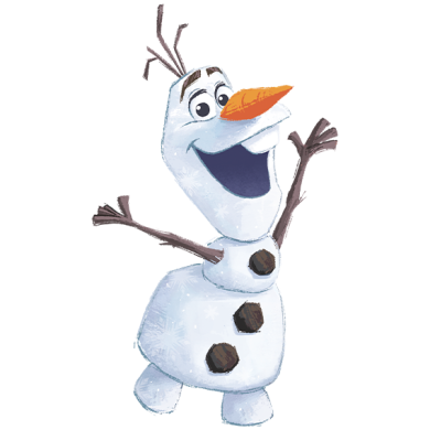 Auf dem Bild sieht man Olaf aus dem Film Frozen